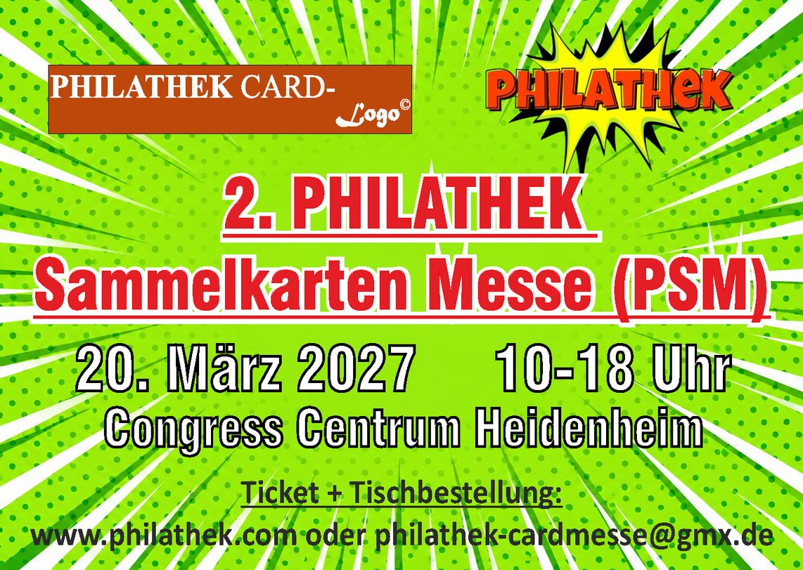 2. PHILATHEK Sammelkarten Messe Flyer