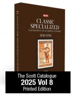 2025 SCOTT CATALOGUE CLASSIC SPECIALIZED (WORLD 1840-1940)