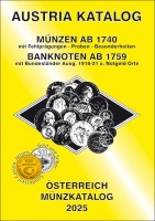 Austria Katalog Münzen ab 1740 Banknoten ab 1759 2025