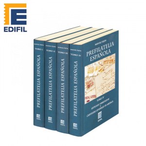 Manuel Tizon PREFILATELIA ESPAÑOLA-Marcas postales de España y sus dominios de Indias 4 vol