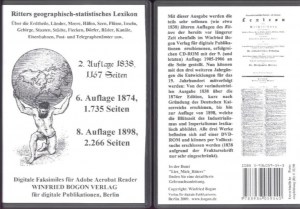 Ritters geographisch-statistisches Lexikon über die Erdtheile 2. Auflage 1838, 6. Auflage 1874, 8. Auflage 18983.jpg