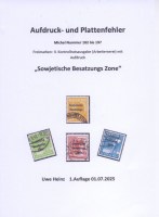 Uwe Heinz SBZ-Spezialkatalog Aufdruck- und Plattenfehler Mi 182-97_2005